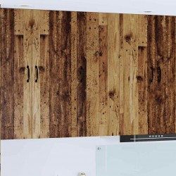 Sonata H Горен кухненски шкаф с рафт Старо дърво 40 x 31 x 100 см - Bucătării modulare