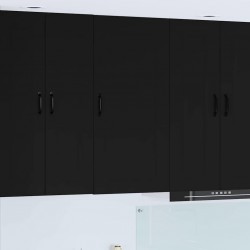 Sonata H Горен кухненски шкаф Черно 50 x 31 x 100 см Инженерно дърво - Bucătării modulare