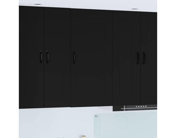 Sonata H Горен кухненски шкаф Черно 50 x 31 x 100 см Инженерно дърво
