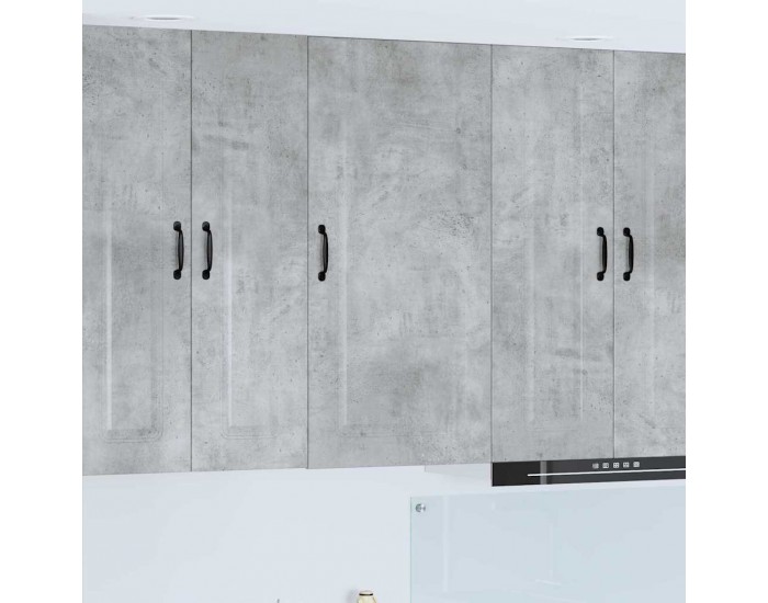 Sonata H Горен кухненски шкаф с рафт Циментено сиво 50 x 31 x 100 см