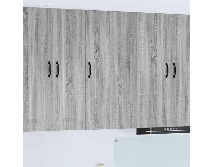 Sonata H Горен кухненски шкаф с рафт с врата Сив Сонома 50 x 31 x 100 см