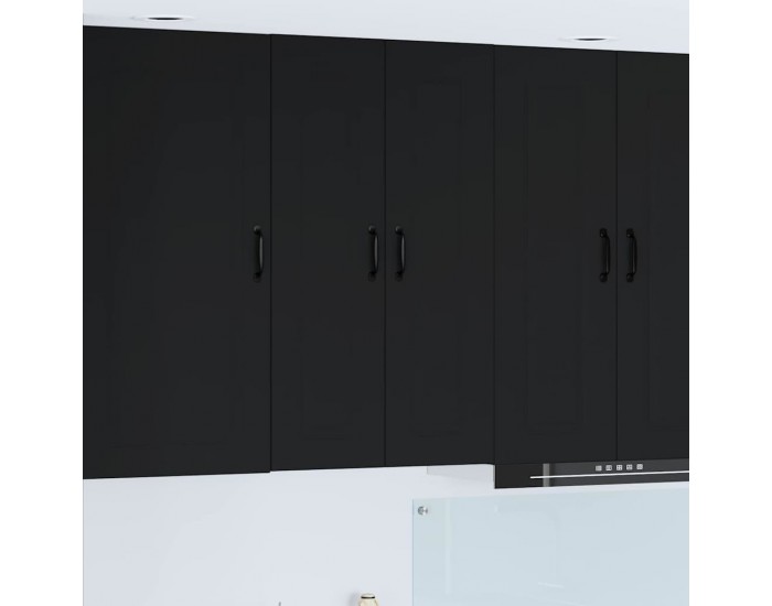 Sonata H Горен кухненски шкаф Черно 60 x 31 x 100 см Инженерно дърво