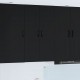 Sonata H Горен кухненски шкаф Черно 60 x 31 x 100 см Инженерно дърво