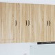 Sonata H Горен кухненски шкаф с рафт с врата Сонома дъб 60 x 31 x 100 см