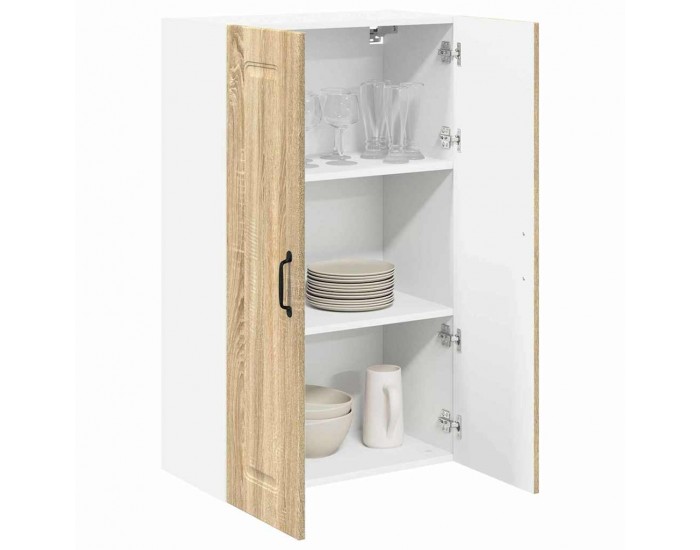 Sonata H Горен кухненски шкаф с рафт с врата Сонома дъб 60 x 31 x 100 см