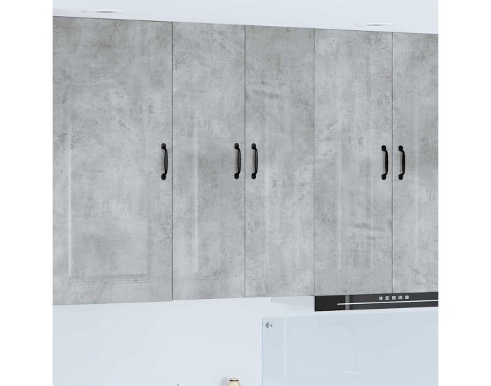 Sonata H Горен кухненски шкаф с рафт Циментено сиво 60 x 31 x 100 см