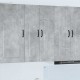 Sonata H Горен кухненски шкаф с рафт Циментено сиво 60 x 31 x 100 см