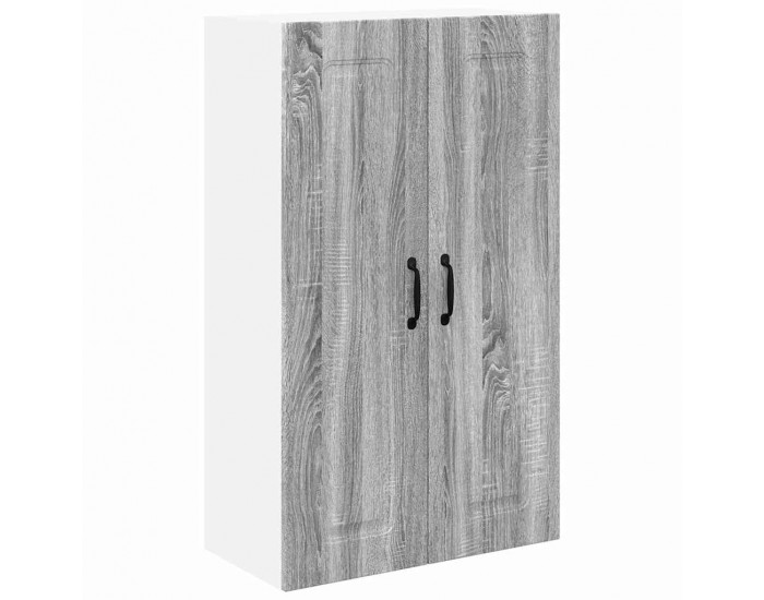 Sonata H Горен кухненски шкаф с рафт с врата Сив Сонома 60 x 31 x 100 см