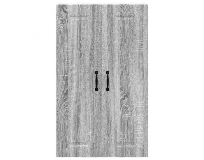Sonata H Горен кухненски шкаф с рафт с врата Сив Сонома 60 x 31 x 100 см