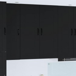 Sonata H Горен кухненски шкаф Черно 80 x 31 x 100 см Инженерно дърво - Bucătării modulare