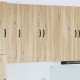 Sonata H Горен кухненски шкаф с рафт с врата Сонома дъб 80 x 31 x 100 см