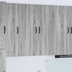 Sonata H Горен кухненски шкаф с рафт с врата Сив Сонома 80 x 31 x 100 см - Bucătării modulare