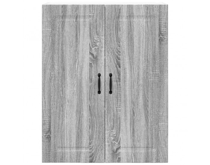 Sonata H Горен кухненски шкаф с рафт с врата Сив Сонома 80 x 31 x 100 см