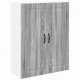 Sonata H Горен кухненски шкаф с рафт с врата Сив Сонома 80 x 31 x 100 см