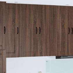Sonata H Горен кухненски шкаф Кафяв дъб 80 x 31 x 100 см Инженерно дърво - Bucătării modulare