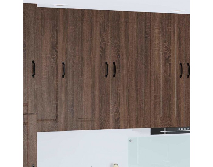 Sonata H Горен кухненски шкаф Кафяв дъб 80 x 31 x 100 см Инженерно дърво