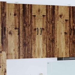 Sonata H Горен кухненски шкаф с рафт Старо дърво 80 x 31 x 100 см - Bucătării modulare