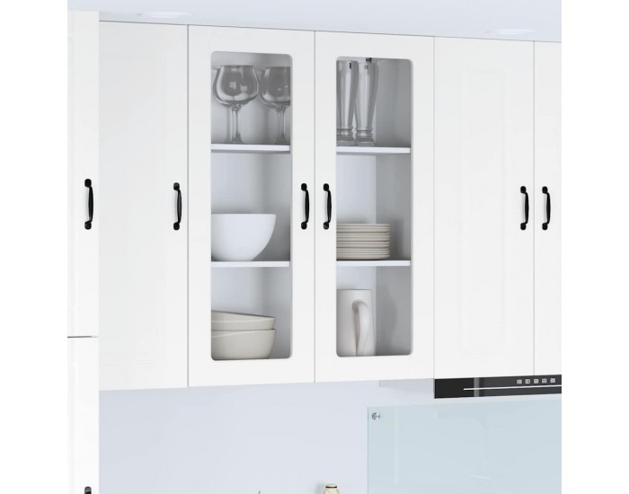 Sonata H Горен кухненски шкаф Бяло 80 x 31 x 100 см Инженерно дърво