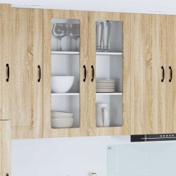 Sonata H Горен кухненски шкаф с рафт с врата Сонома дъб 80 x 31 x 100 см - Bucătării modulare