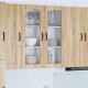 Sonata H Горен кухненски шкаф с рафт с врата Сонома дъб 80 x 31 x 100 см