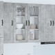 Sonata H Горен кухненски шкаф с рафт Циментено сиво 80 x 31 x 100 см