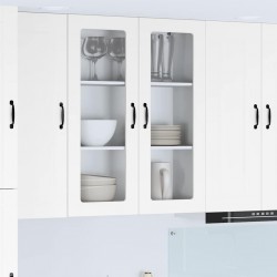 Sonata H Горен кухненски шкаф с рафт Лъскаво бяло 80 x 31 x 100 см - Bucătării modulare