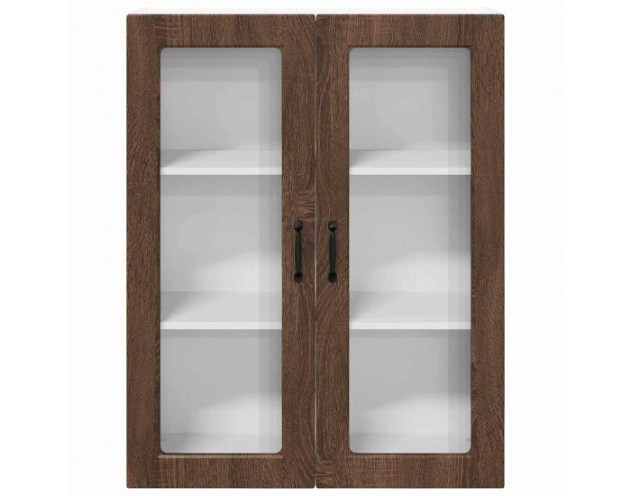 Sonata H Горен кухненски шкаф Кафяв дъб 80 x 31 x 100 см Инженерно дърво