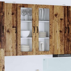 Sonata H Горен кухненски шкаф с рафт Старо дърво 80 x 31 x 100 см - Bucătării modulare