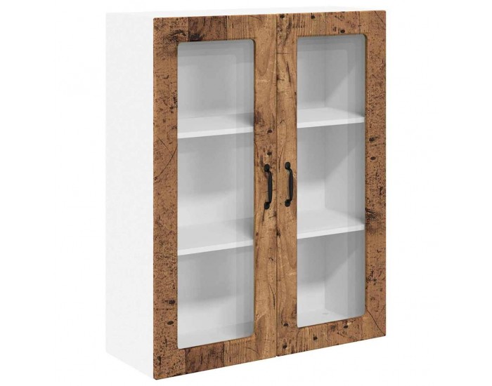 Sonata H Горен кухненски шкаф с рафт Старо дърво 80 x 31 x 100 см