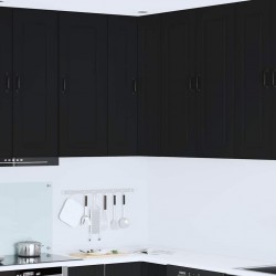 Sonata H Горен кухненски шкаф Черно 57 x 57 x 100 см Инженерно дърво - Bucătării modulare