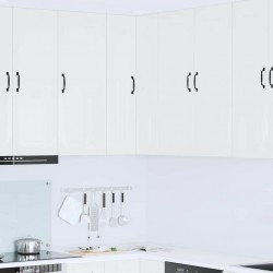 Sonata H Горен кухненски шкаф с рафт Лъскаво бяло 57 x 57 x 100 см - Bucătării modulare