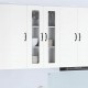 Sonata H Горен кухненски шкаф Бяло 60 x 31 x 100 см Инженерно дърво