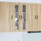 Sonata H Горен кухненски шкаф с рафт с врата Сонома дъб 60 x 31 x 100 см