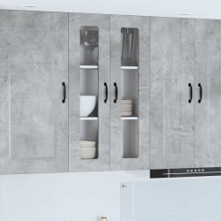 Sonata H Горен кухненски шкаф с рафт Циментено сиво 60 x 31 x 100 см - Bucătării modulare