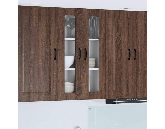 Sonata H Горен кухненски шкаф Кафяв дъб 60 x 31 x 100 см Инженерно дърво