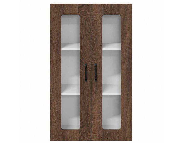 Sonata H Горен кухненски шкаф Кафяв дъб 60 x 31 x 100 см Инженерно дърво
