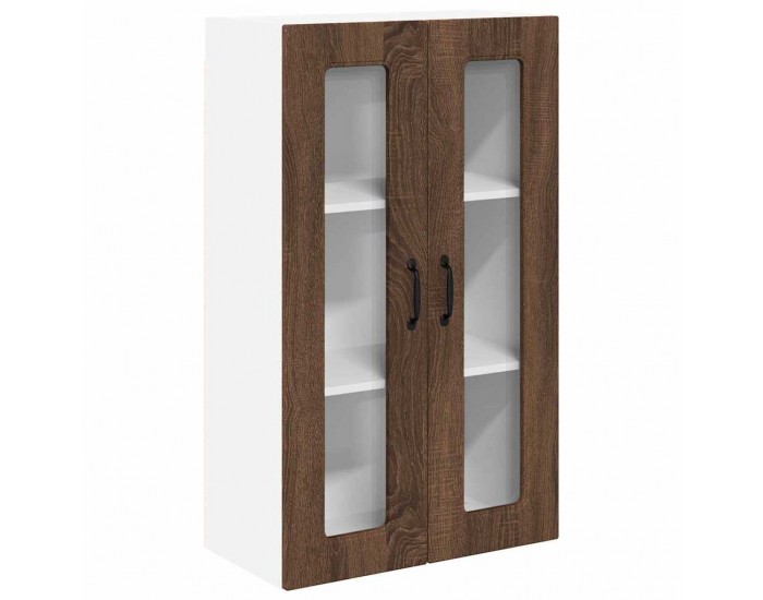 Sonata H Горен кухненски шкаф Кафяв дъб 60 x 31 x 100 см Инженерно дърво