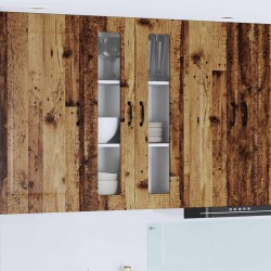 Sonata H Горен кухненски шкаф с рафт Старо дърво 60 x 31 x 100 см - Bucătării modulare