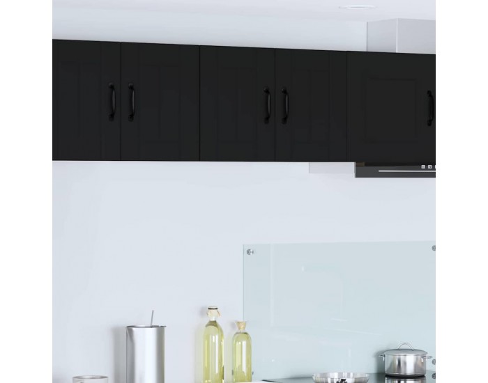 Sonata H Горен кухненски шкаф Черно 60 x 31 x 40 см Инженерно дърво