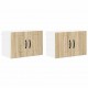 Sonata H Кухненски стени шкафове с рафт 2 pcs Сонома дъб 60 x 31 x 40 см