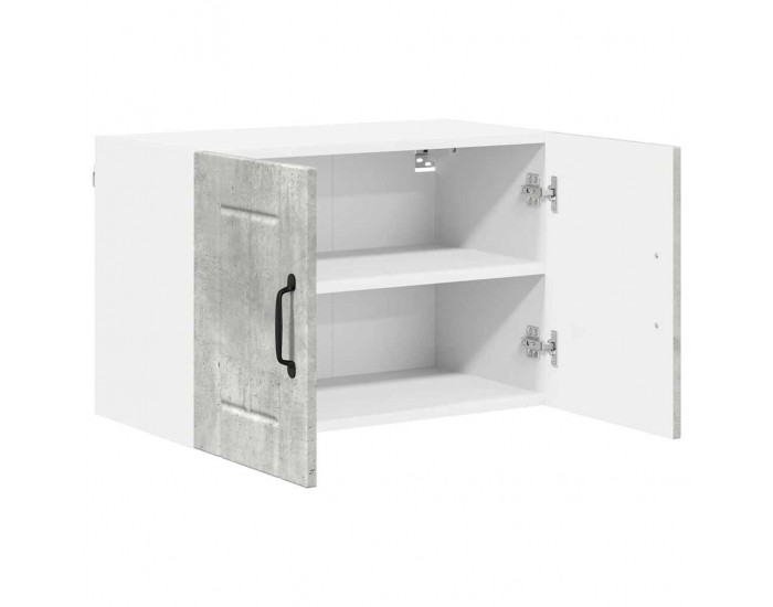 Sonata H Горен кухненски шкаф с рафт Циментено сиво 60 x 31 x 40 см
