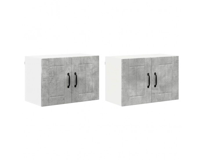Sonata H Кухненски стени шкафове 2 pcs Циментено сиво 60 x 31 x 40 см