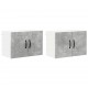 Sonata H Кухненски стени шкафове 2 pcs Циментено сиво 60 x 31 x 40 см