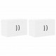 Sonata H Кухненски стени шкафове 2 pcs Лъскаво бяло 60 x 31 x 40 см