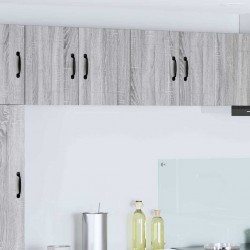 Sonata H Кухненски стени шкафове с рафт 2 pcs Сив Сонома 60 x 31 x 40 см - Module Sonata