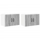 Sonata H Кухненски стени шкафове с рафт 2 pcs Сив Сонома 60 x 31 x 40 см