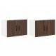 Sonata H Кухненски стени шкафове с рафт 2 pcs Кафяв дъб 60 x 31 x 40 см