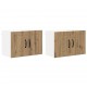 Sonata H Кухненски стени шкафове с рафт 2 pcs Дъб 60 x 31 x 40 см