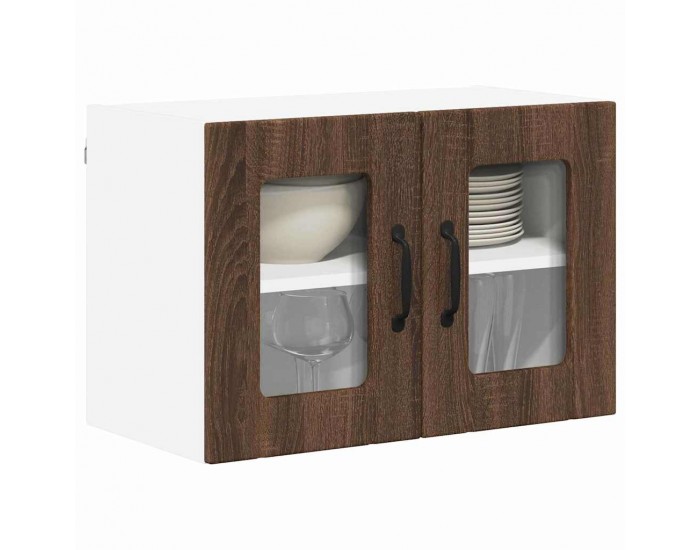 Sonata H Кухненски стени шкафове с рафт 2 pcs Кафяв дъб 60 x 31 x 40 см