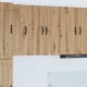 Sonata H Горен кухненски шкаф с рафт Дъб 30 x 31 x 80 см Инженерно дърво